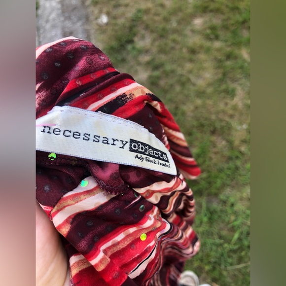 Vintage Y2K Sequin Abstract Striped Sleeveless Top - Picture 15 of 15